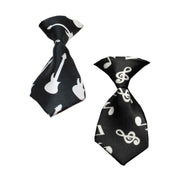 Mirage Pet Products Pet, Dog & Cat Neck Ties "Music Group" Music Notes or Guitars