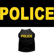 Mirage Pet Products Pet Dog & Cat Screen Printed Shirt "Police"