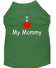 Mirage Pet Products Pet Dog & Cat Shirt Screen Printed "I Love My Mommy"