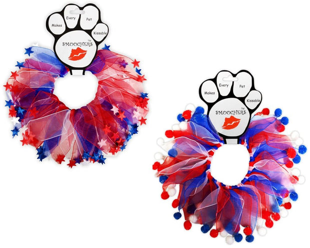 Mirage Pet Products Pet, Dog & Cat Smoocher Pet Necklace "Patriotic"
