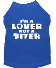 Mirage Pet Products Pet Dog Shirt Screen Printed "I'm A Lover, Not A Biter"