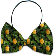 Mirage Pet Products Pineapples in Paradise / Elastic Band Dog and Cat Pet Bow Ties, "Summertime Fun Group" Elastic Band or Velcro Strap in 5 patterns