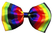 Mirage Pet Products Rainbow / Elastic Band Dog and Cat Pet Bow Ties, "Rainbow Pride Group" Elastic Band or Velcro Strap in 7 Patterns