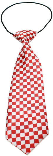 Mirage Pet Products Red Checkered Big Dog Neck Tie "Checkered" Red or Black