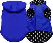 Mirage Pet Products Small (3-6 lbs.) / Blue Pet Dog & Cat Hooded Raincoat Available in 6 Colors