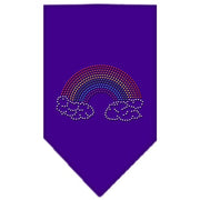 Mirage Pet Products Small / Purple Pet and Dog Rhinestone Bandana "Rainbow"