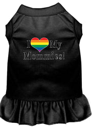 Mirage Pet Products XS (0-3 lbs.) / Black Pet Dog & Cat Dress "I Heart My Mommies"
