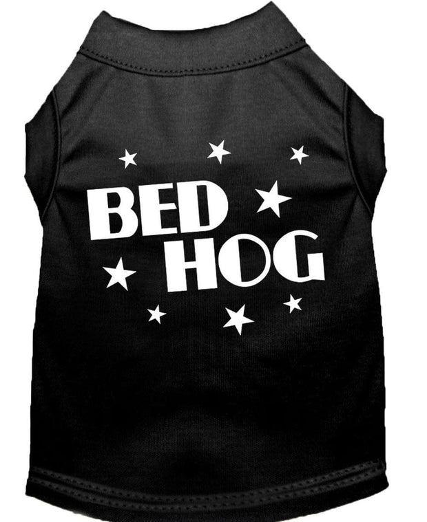 Mirage Pet Products XS (0-3 lbs.) / Black Pet Dog or Cat Shirt Screen Printed "Bed Hog"