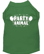 Mirage Pet Products XS (0-3 lbs.) / Green Pet Dog & Cat Shirt Screen Printed "Party Animal"