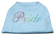 Mirage Pet Products XS (0-3 lbs.) / Light Blue Pet Dog & Cat Rhinestone Shirt "Rainbow Pride"