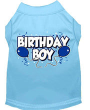 Mirage Pet Products XS (0-3 lbs.) / Light Blue Pet Dog & Cat Shirt Screen Printed "Birthday Boy"