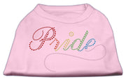Mirage Pet Products XS (0-3 lbs.) / Light Pink Pet Dog & Cat Rhinestone Shirt "Rainbow Pride"