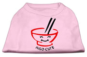 Mirage Pet Products XS (0-3 lbs.) / Light Pink Pet Dog & Cat Shirt Screen Printed "Miso Cute"