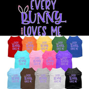 Mirage Pet Products XS (0-3 lbs.) / Red Pet Dog & Cat Shirt Screen Printed, "Every Bunny Loves Me"