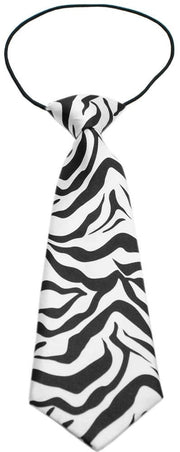 Mirage Pet Products Zebra Print Big Dog Neck Tie "Animal Prints" Leopard or Zebra Print