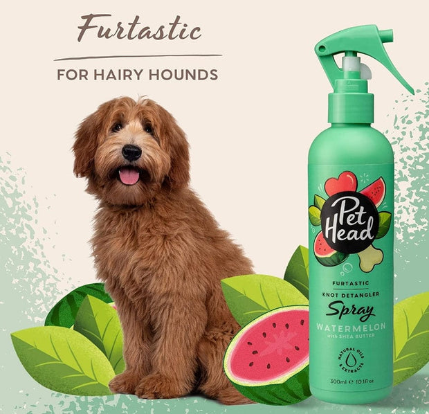 Pet Wholesale USA 10 oz. Pet Head Furtastic Knot Detangler Spray for Dogs Watermelon with Shea Butter