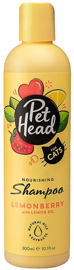 Pet Wholesale USA 10 oz. Pet Head Nourishing Shampoo for Cats Lemonberry with Lemon Oil