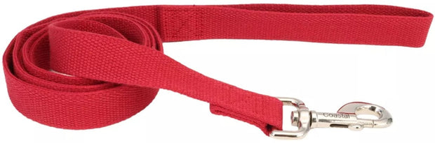 Pet Wholesale USA 5/8" Wide x 6 ft. Long New Earth Soy Eco-Friendly Anti-Bacterial Dog Leash 6 ft. Red in 2 Sizes