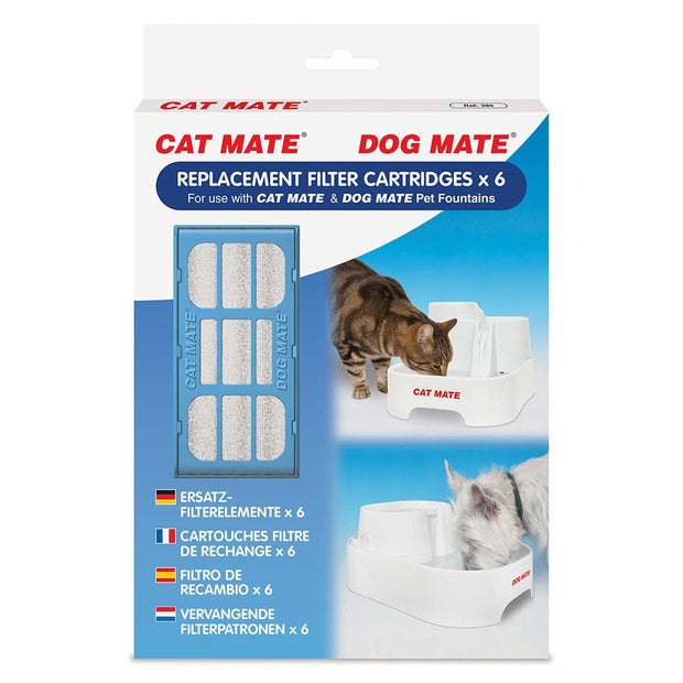 Pet Wholesale USA Cat Mate Replacement Filter Cartridge for Pet Fountain - 6 Count