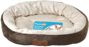 Pet Wholesale USA Dog Bed Aspen Pet Oval Nesting Cuddly Pet Bed Brown