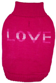 Pet Wholesale USA Dog Clothing Fashion Pet True Love Dog Sweater Pink