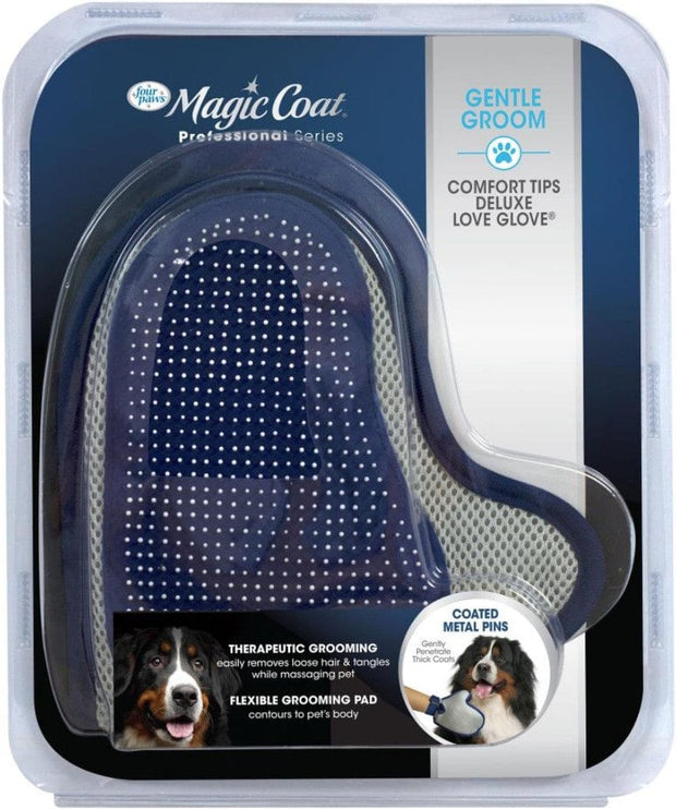 Pet Wholesale USA Magic Coat Professional Series Gentle Groom Comfort Tips Hand Comb Deluxe Love Glove