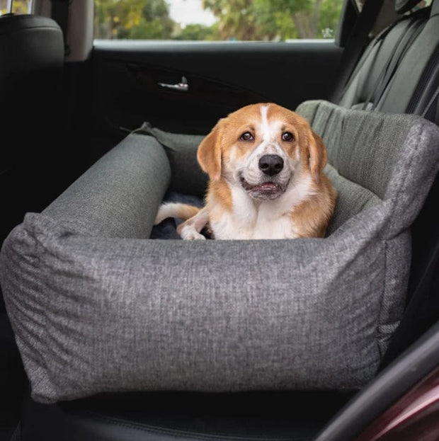 Pet Wholesale USA Paw PupProtector Memory Foam Dog Car Bed Gray Single Seat