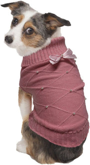 Pet Wholesale USA X-Small Fashion Pet Flirty Pearl Dog Sweater Pink