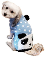 Pet Wholesale USA XX-Small Fashion Pet Panda Dog Sweater Blue