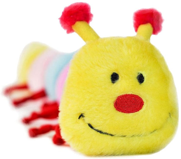 Pet Wholesale USA ZippyPaws Plush Deluxe Rainbow Caterpillar Toy with Squeakers 20"